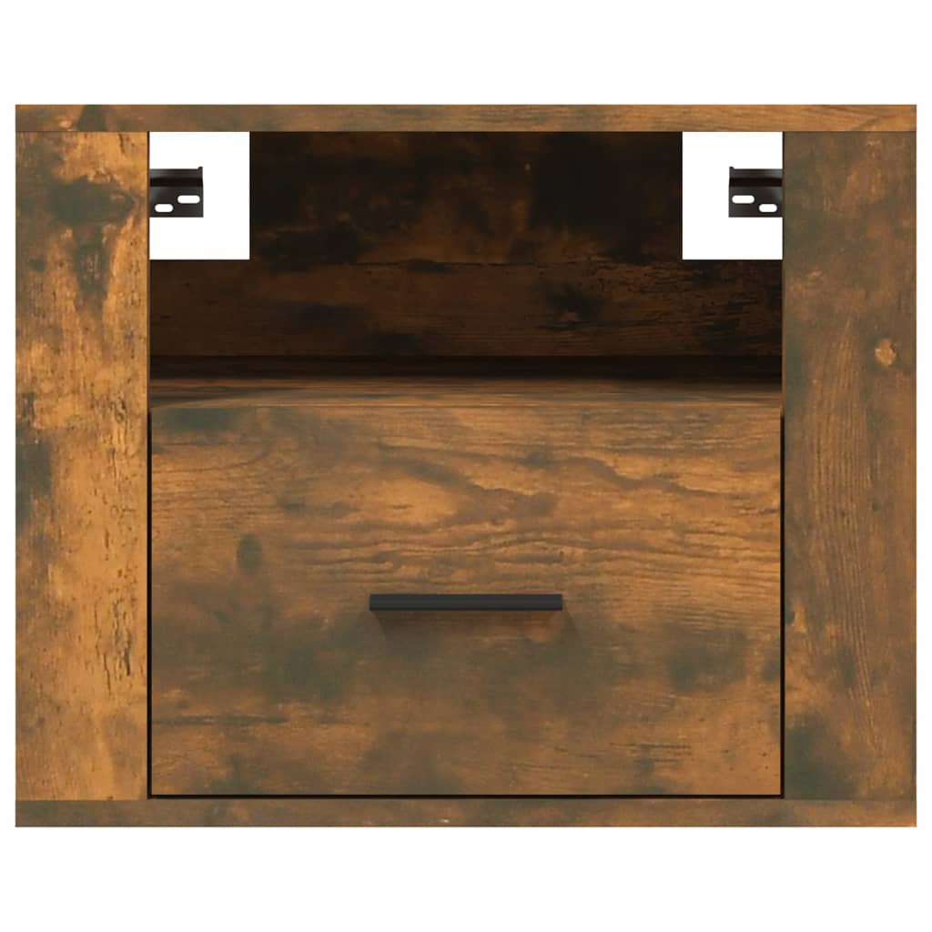 Wall-mounted bedside tables 2 pcs. Smoked oak 50x36x40 cm