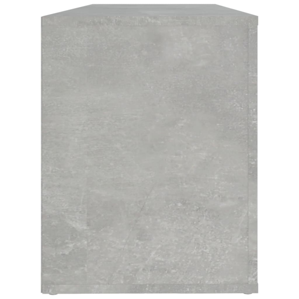 Étagère à chaussures gris béton 100x35x45 cm en bois
