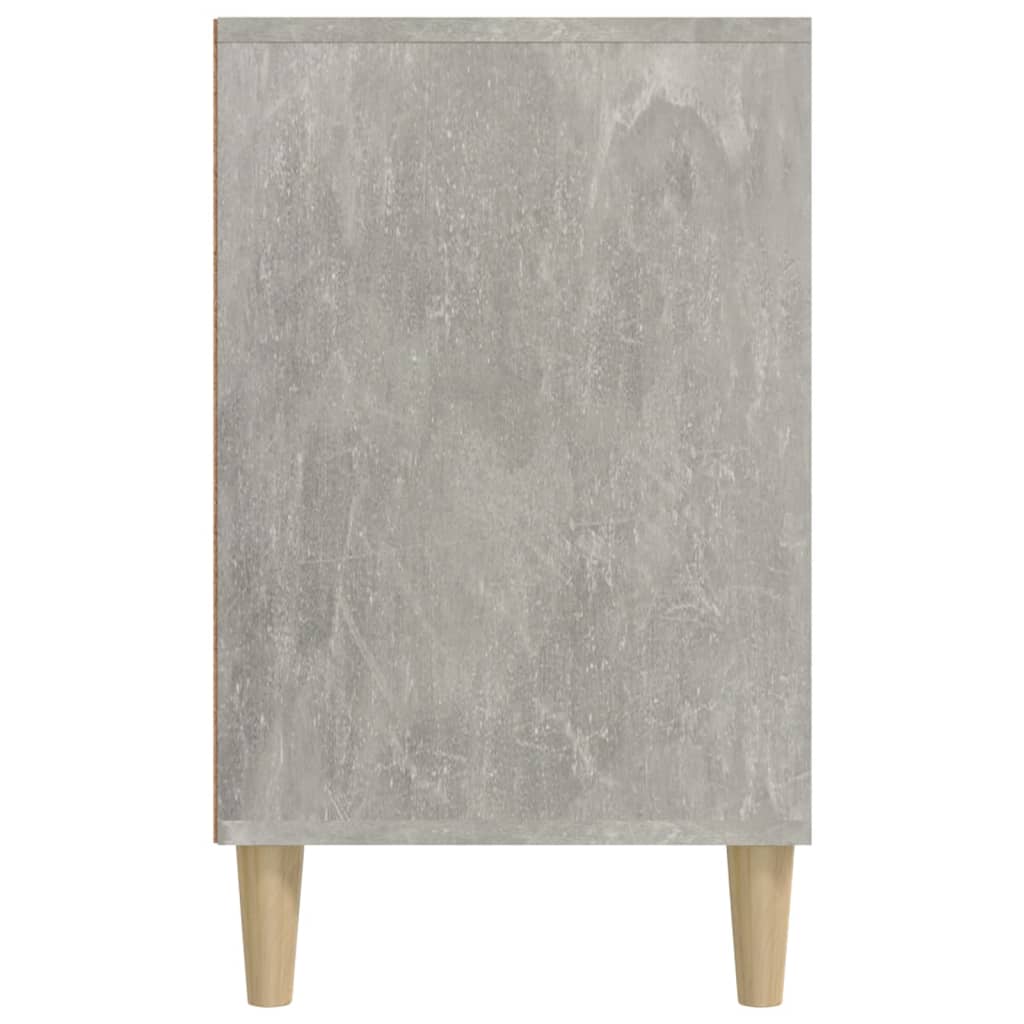 Étagère à chaussures gris béton 102x36x60 cm en bois