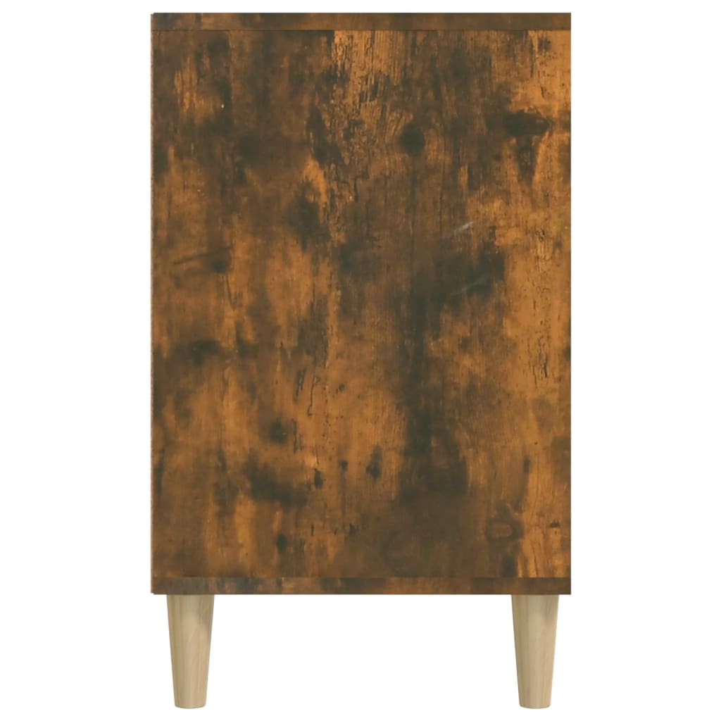 Shoe rack smoked oak 102x36x60 cm wood material