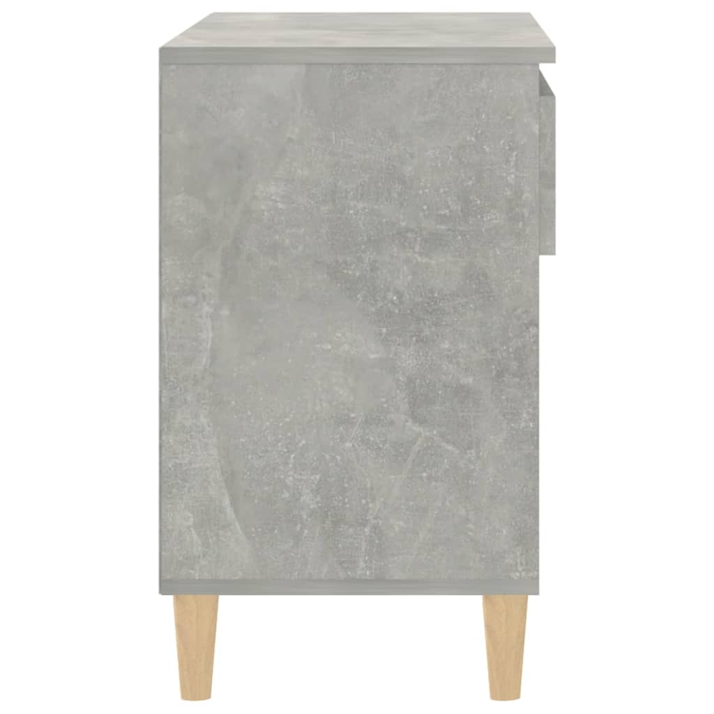 Étagère à chaussures gris béton 70x36x60 cm en bois