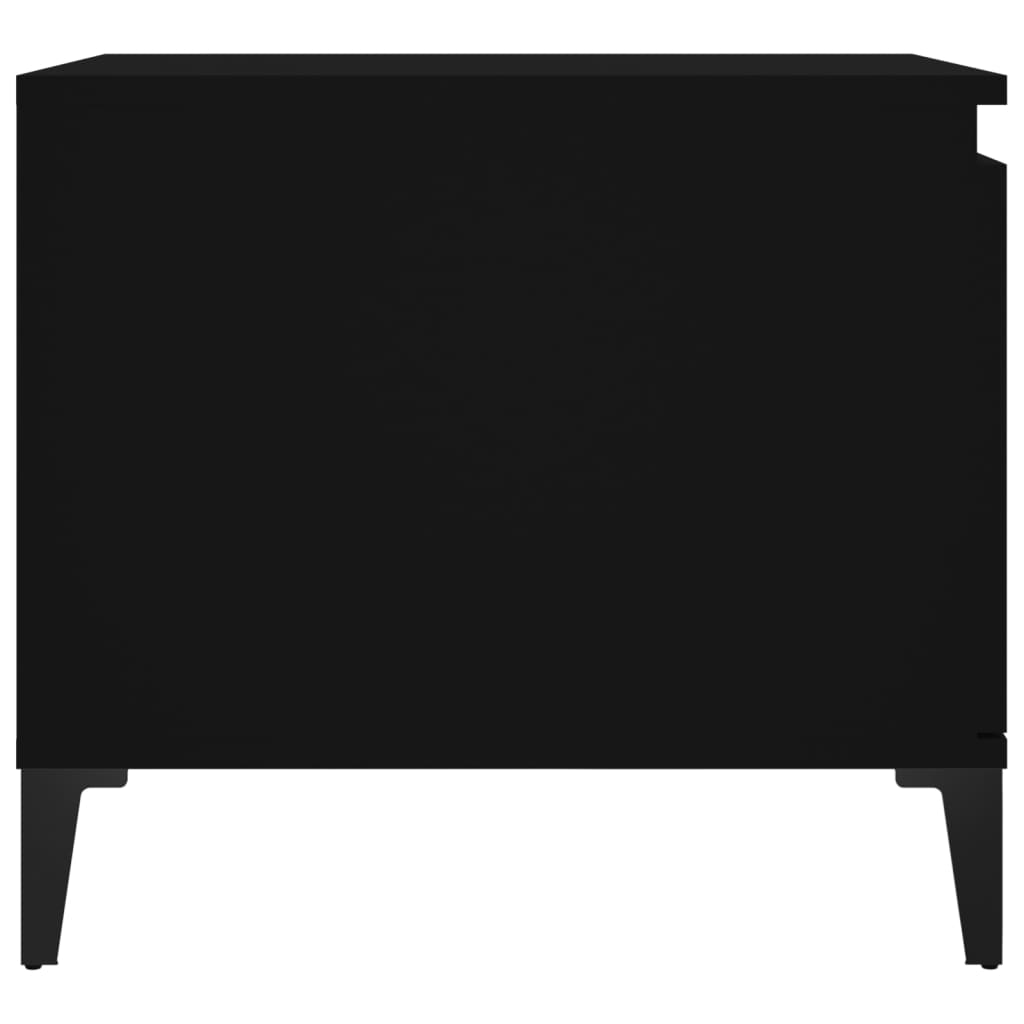 Coffee Table Black 100x50x45 cm Wood Material