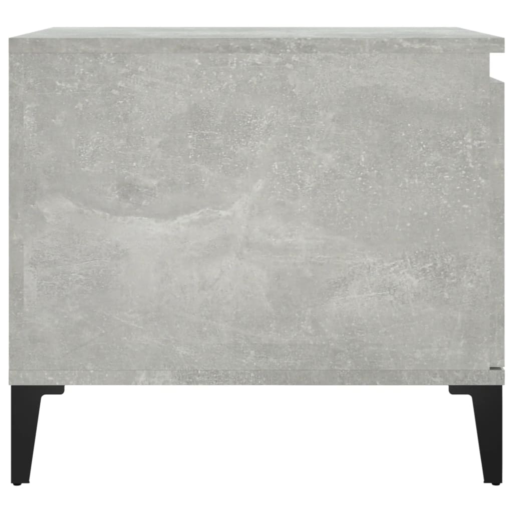 Table basse gris béton 100x50x45 cm en bois