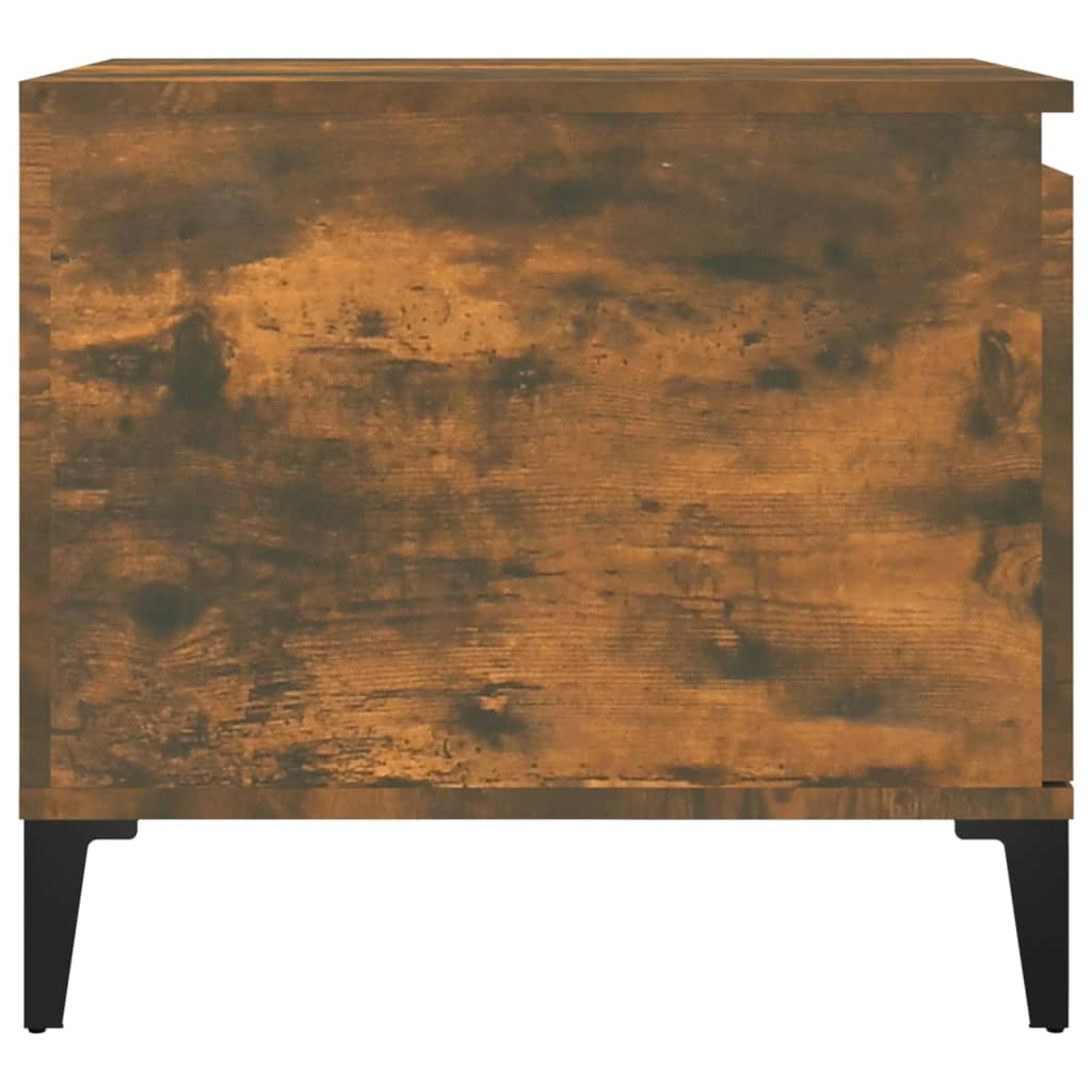 Table basse chêne fumé 100x50x45 cm en bois