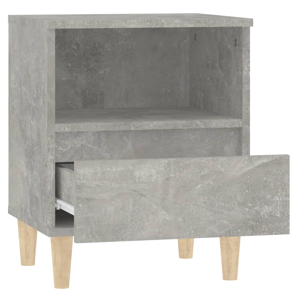 Bedside tables 2 pcs. Concrete grey 40x35x50 cm