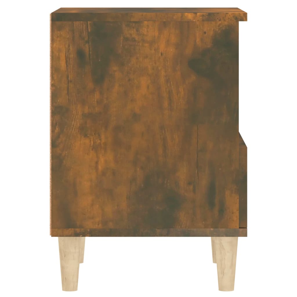 Tables de chevet 2 pcs. chêne fumé 40x35x50 cm
