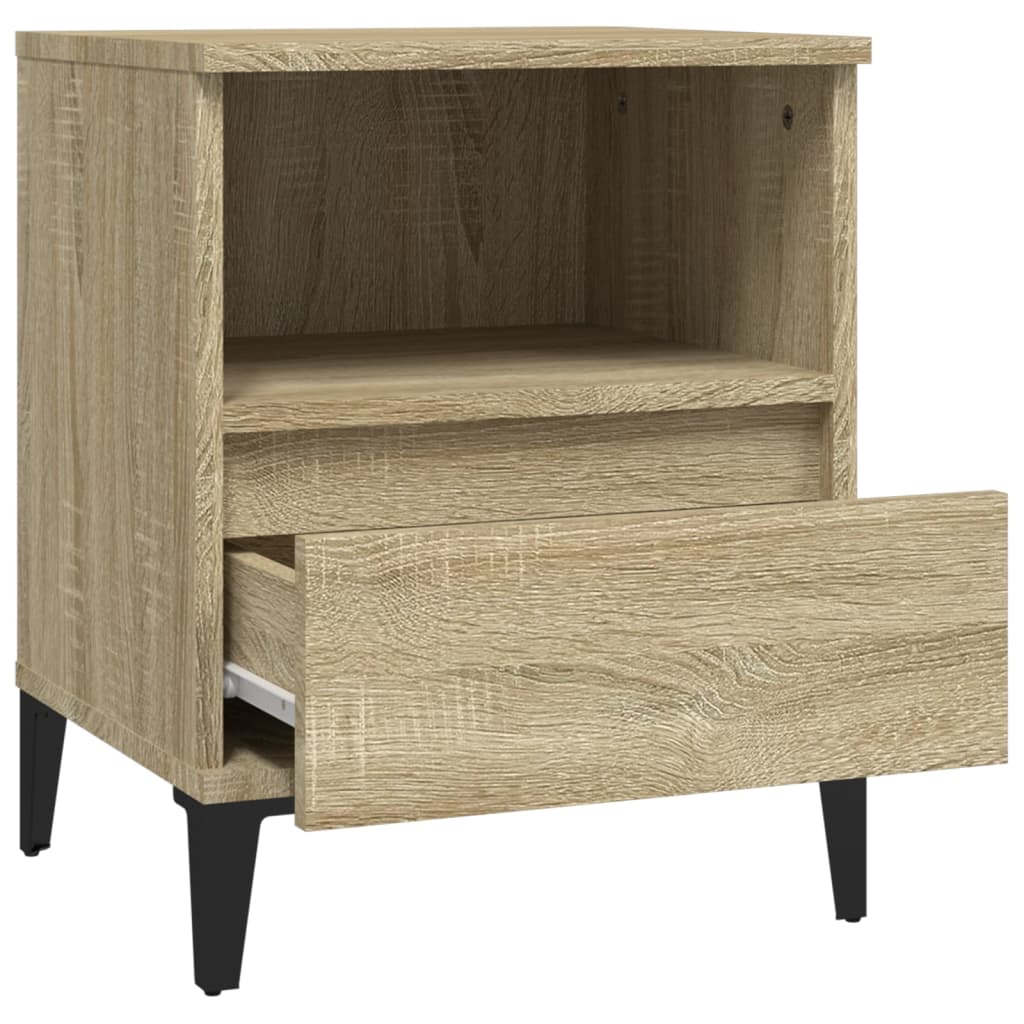 Table de chevet chêne Sonoma 40x35x50 cm