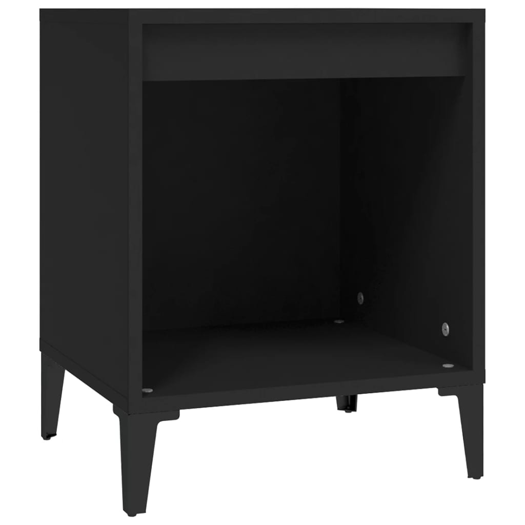 Tables de chevet 2 pièces Noir 40x35x50 cm