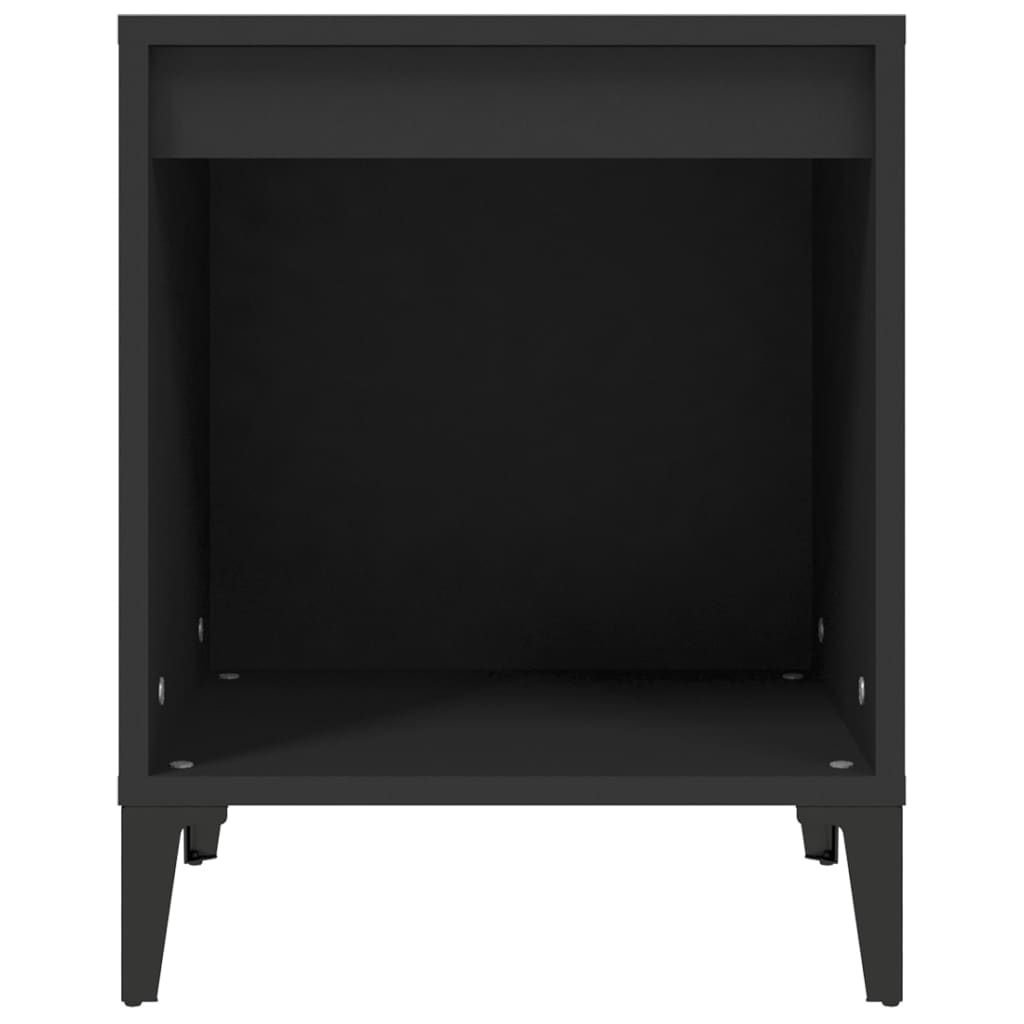Tables de chevet 2 pièces Noir 40x35x50 cm