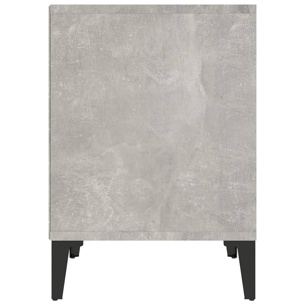 Bedside tables 2 pcs. Concrete grey 40x35x50 cm