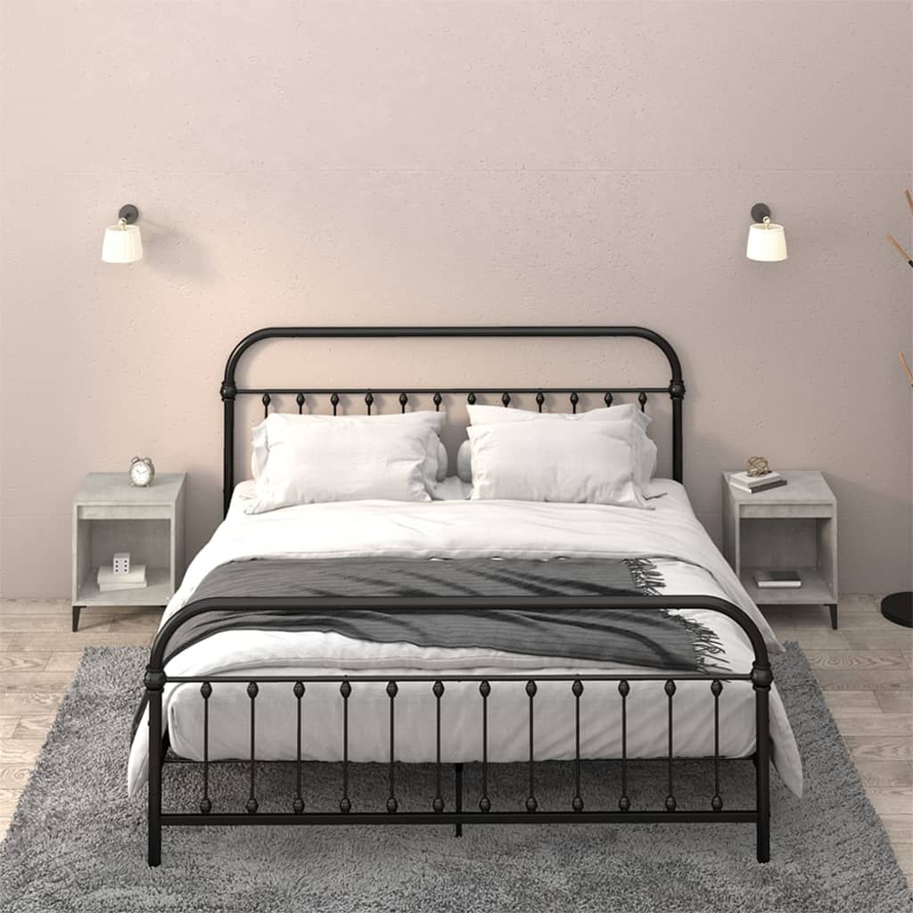 Bedside tables 2 pcs. Concrete grey 40x35x50 cm