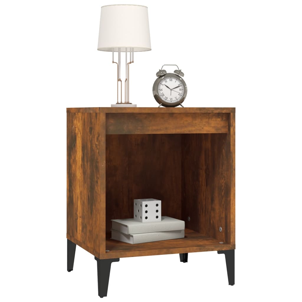 Bedside table smoked oak 40x35x50 cm