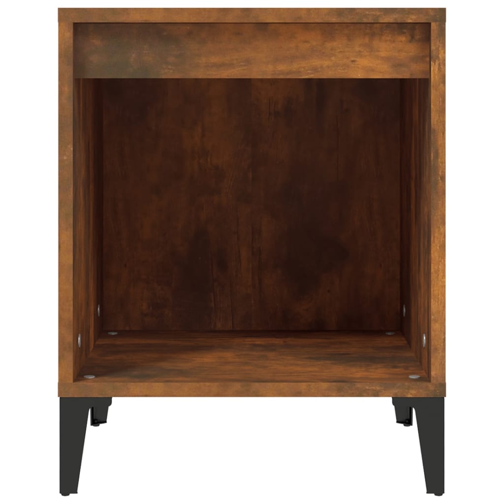 Bedside table smoked oak 40x35x50 cm