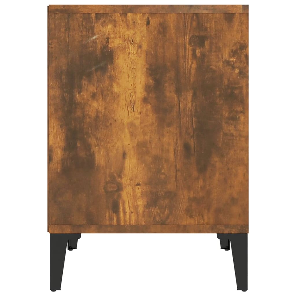 Bedside table smoked oak 40x35x50 cm