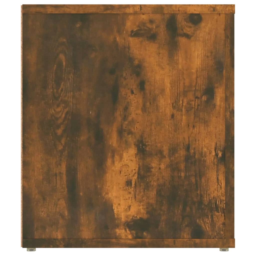 Meuble TV chêne fumé 100x35x40 cm matériau bois