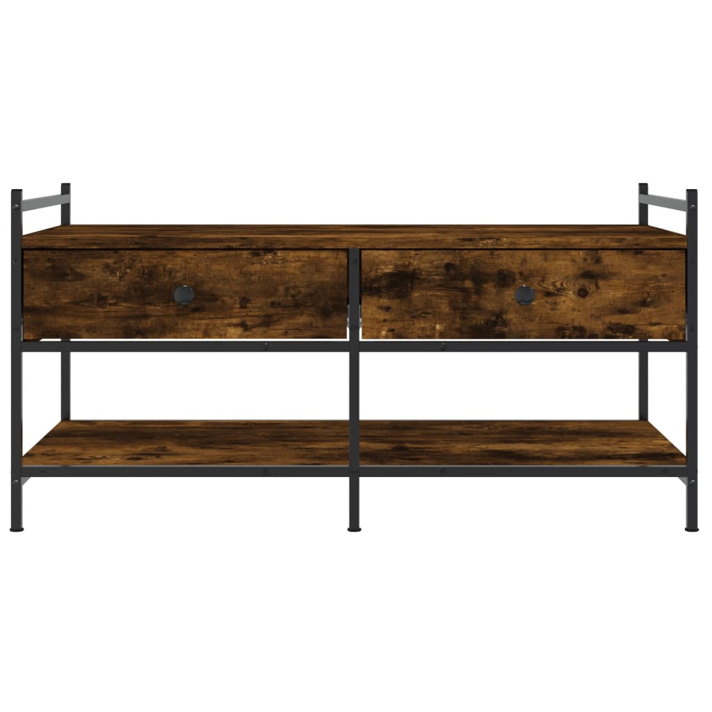 Coffee table smoked oak 99x50x50 cm wood material