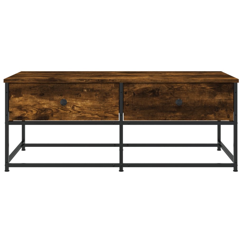 Coffee table smoked oak 100x51x40 cm wood material