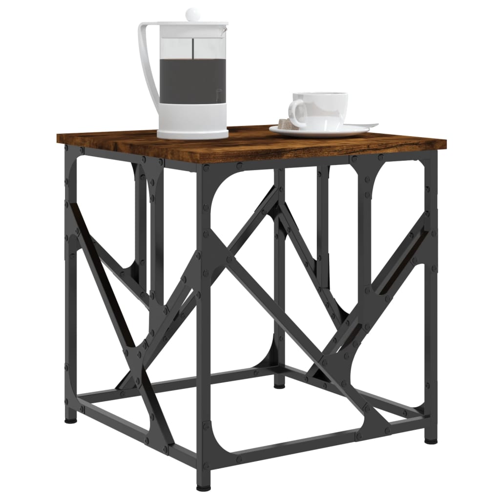 Coffee table smoked oak 45x45x47.5 cm wood material