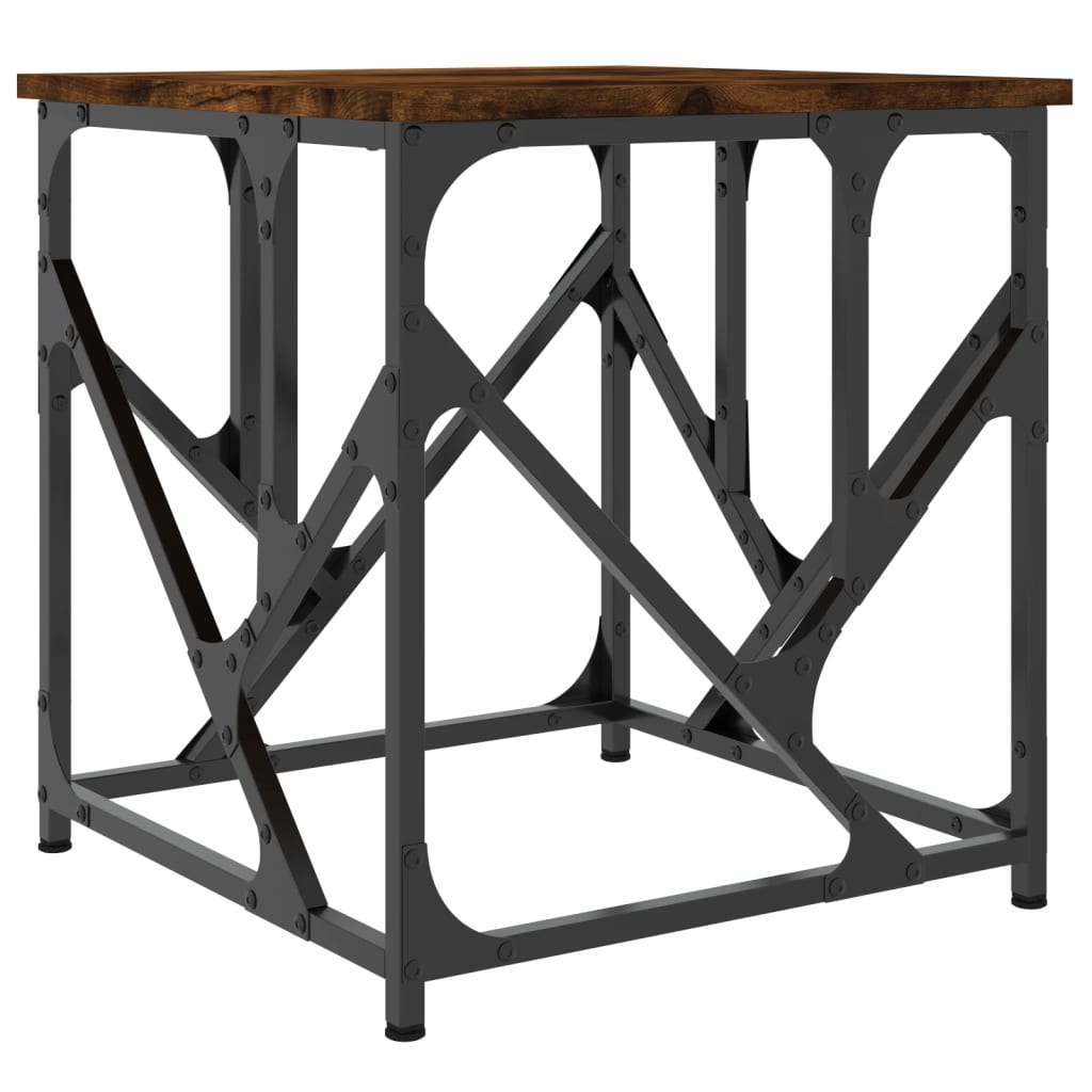 Coffee table smoked oak 45x45x47.5 cm wood material