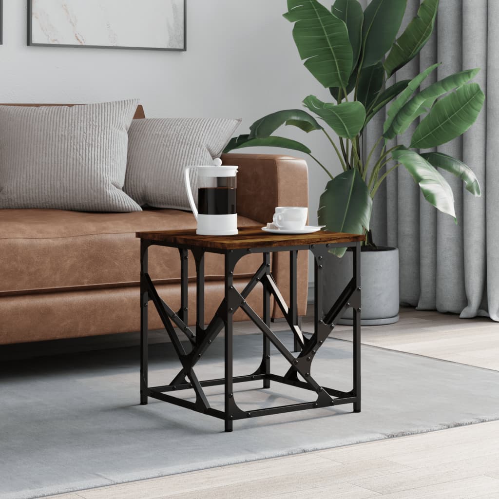 Coffee table smoked oak 45x45x47.5 cm wood material