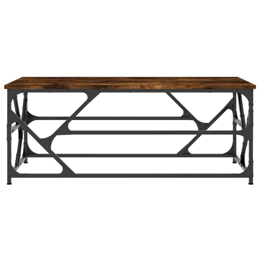 Coffee table smoked oak 100x50x40 cm wood material