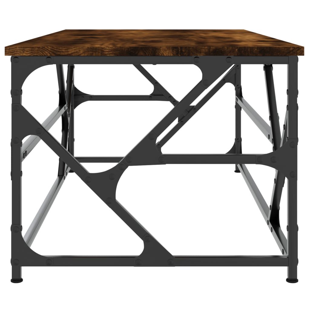 Coffee table smoked oak 100x50x40 cm wood material