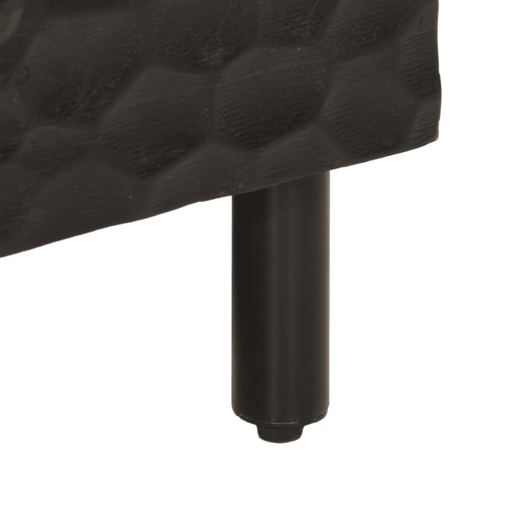 Coffee table black 100x54x40 cm solid mango wood
