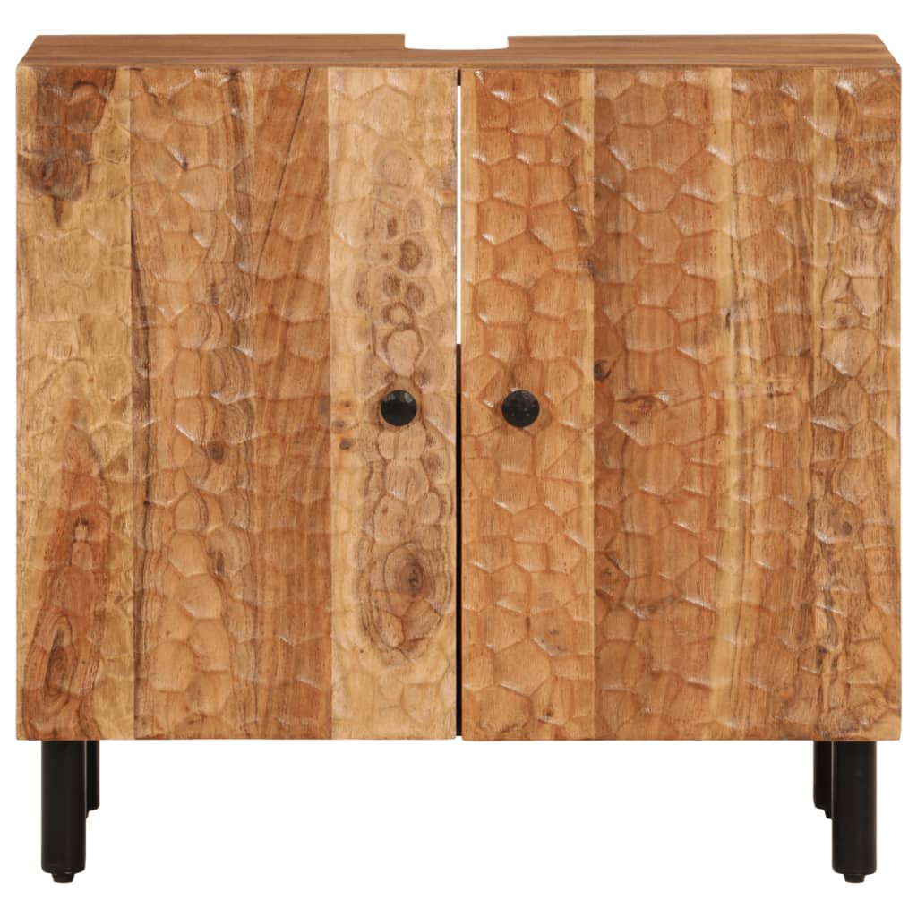 Waschbeckenunterschrank 62x33x58 cm Massivholz Akazie