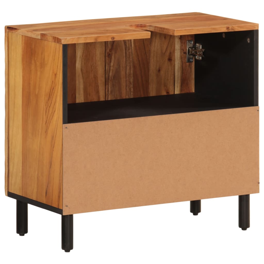 Waschbeckenunterschrank 62x33x58 cm Massivholz Akazie