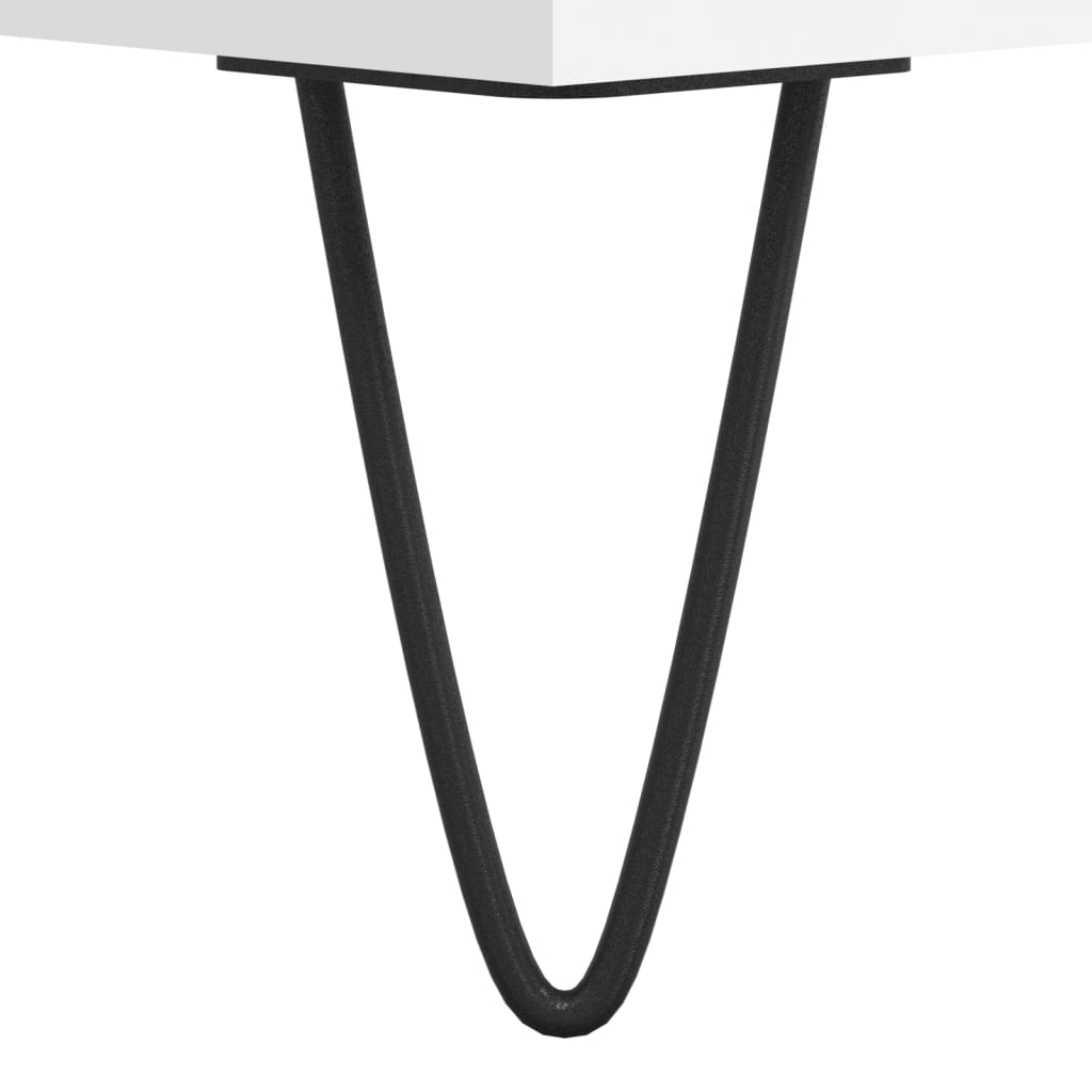 Meuble TV blanc 80x36x50 cm en bois