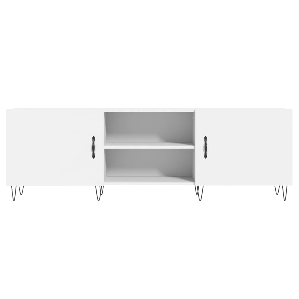 TV Cabinet White 150x30x50 cm Wood Material