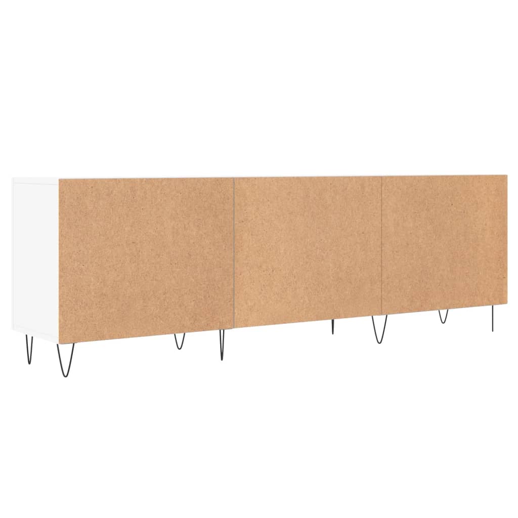 TV Cabinet White 150x30x50 cm Wood Material