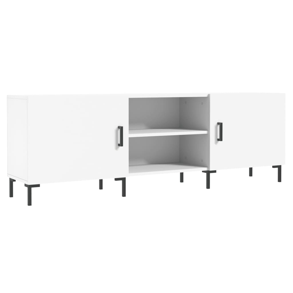 TV Cabinet White 150x30x50 cm Wood Material
