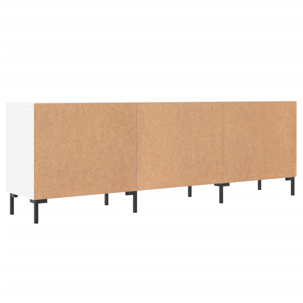 TV Cabinet White 150x30x50 cm Wood Material