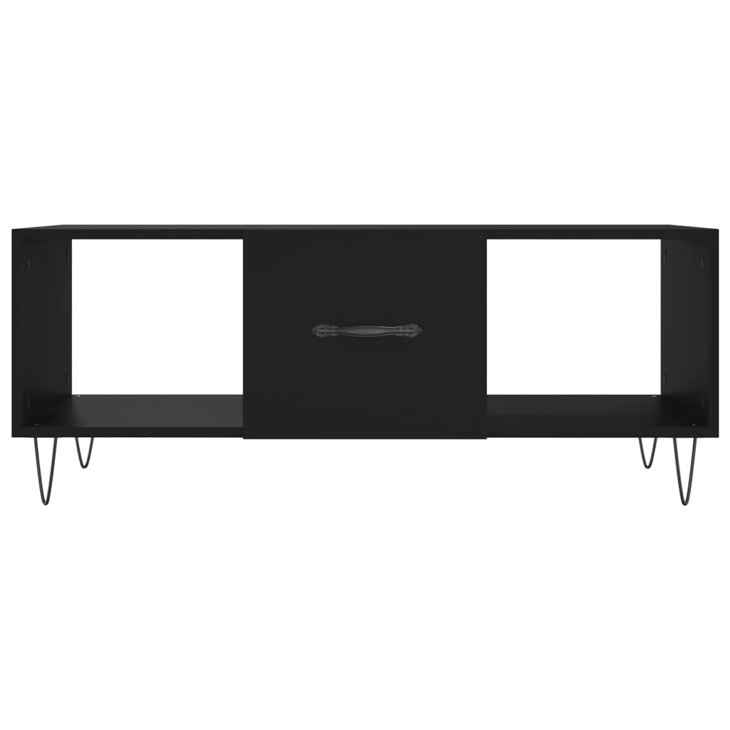 Coffee Table Black 102x50x40 cm Wood Material