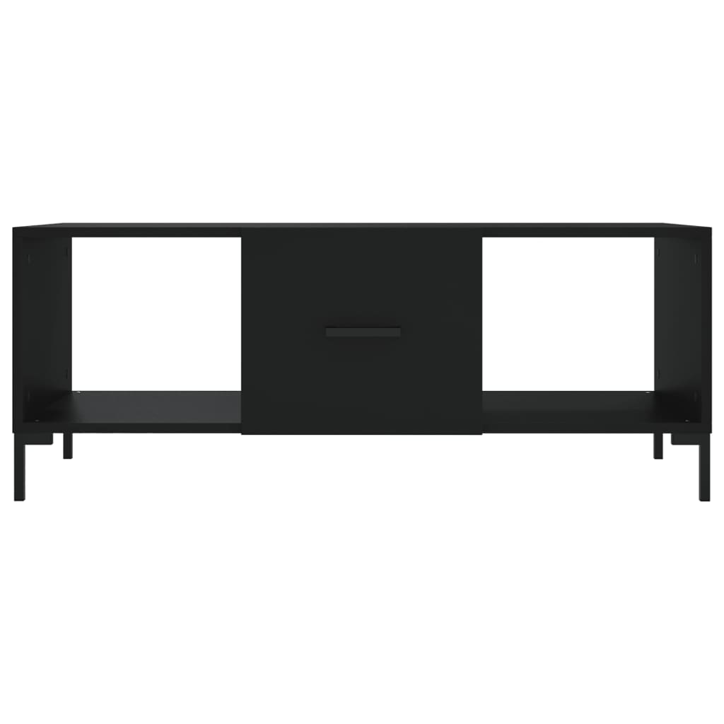 Coffee Table Black 102x50x40 cm Wood Material