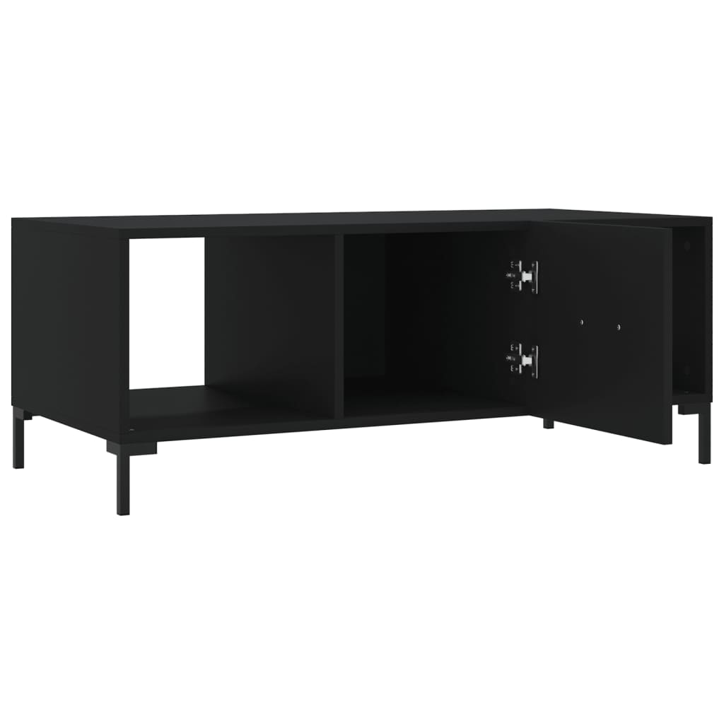 Coffee Table Black 102x50x40 cm Wood Material