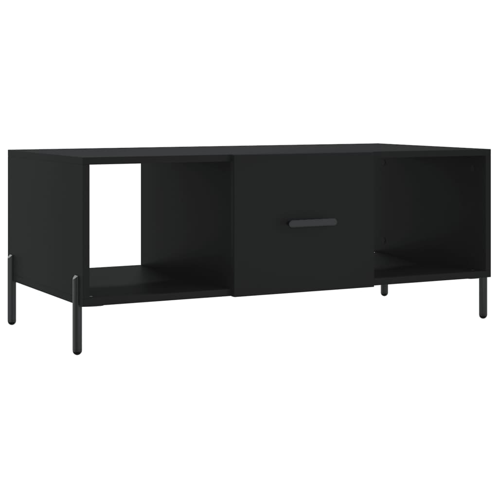 Coffee Table Black 102x50x40 cm Wood Material