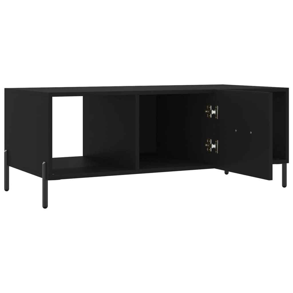 Coffee Table Black 102x50x40 cm Wood Material