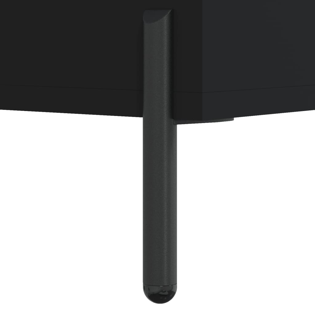 Coffee Table Black 102x50x40 cm Wood Material