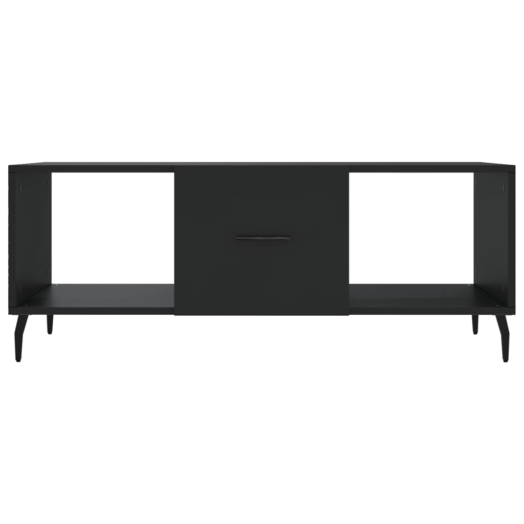 Coffee Table Black 102x50x40 cm Wood Material