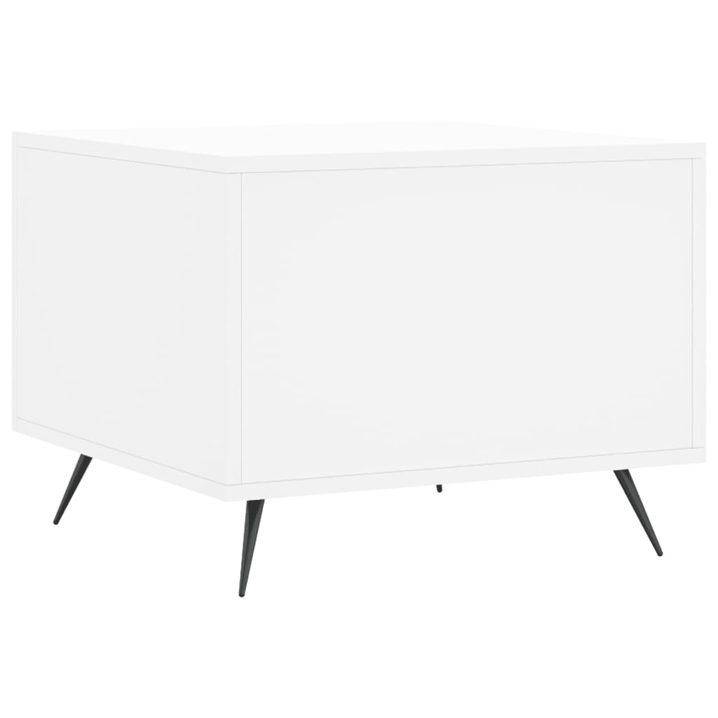 Coffee Tables 2 pcs. White 50x50x40 cm Wood Material