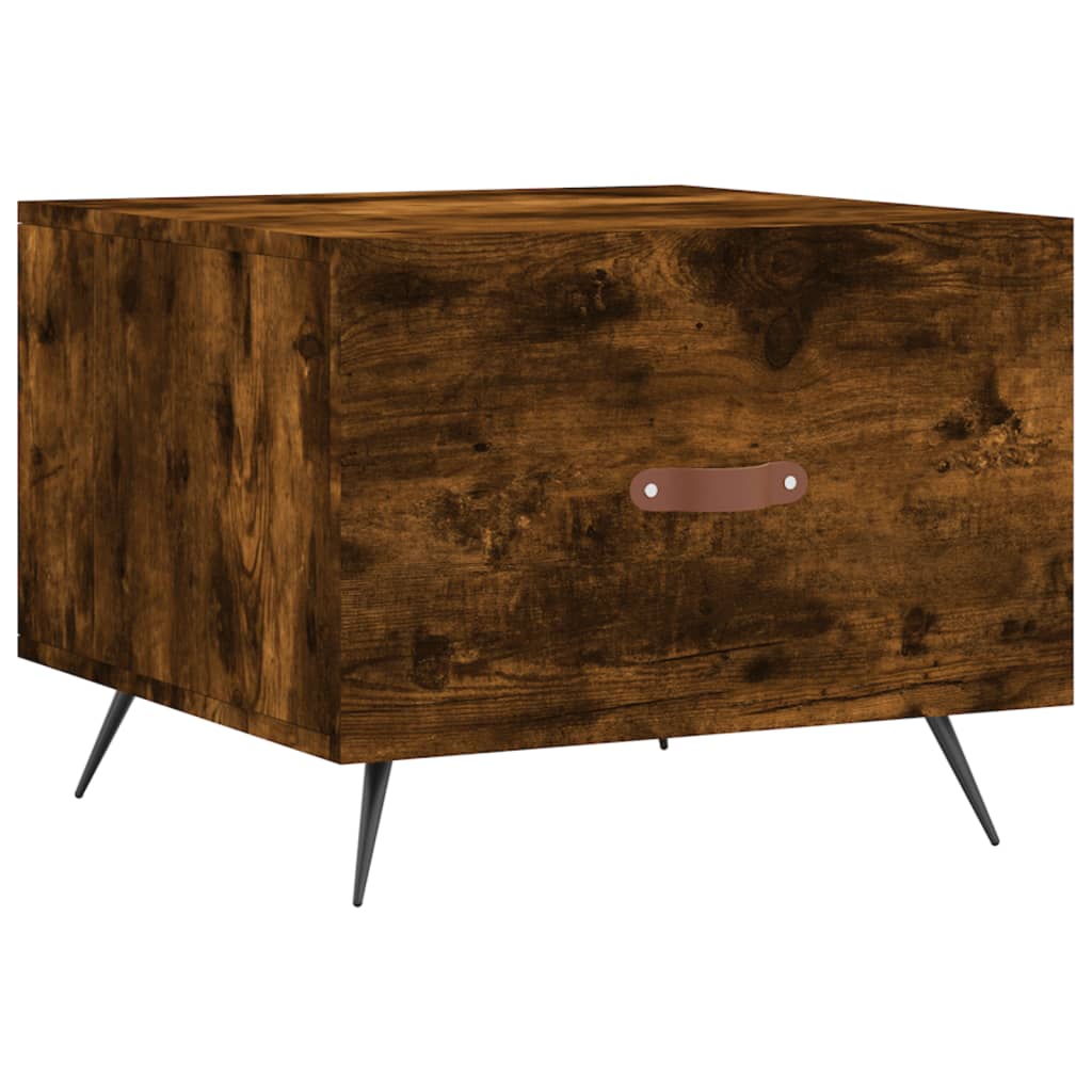 Coffee tables 2 pcs. Smoked oak 50x50x40 cm wood material