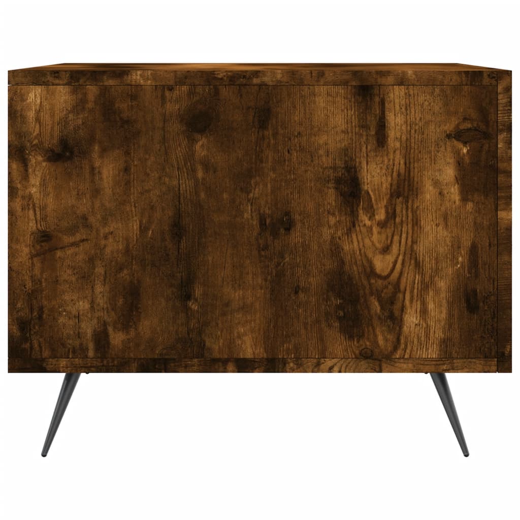 Coffee tables 2 pcs. Smoked oak 50x50x40 cm wood material