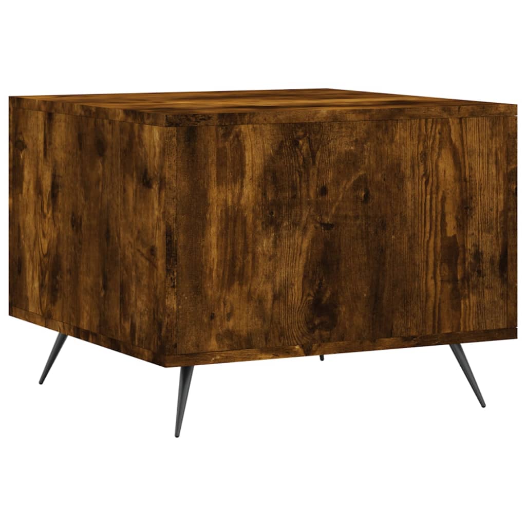 Coffee tables 2 pcs. Smoked oak 50x50x40 cm wood material