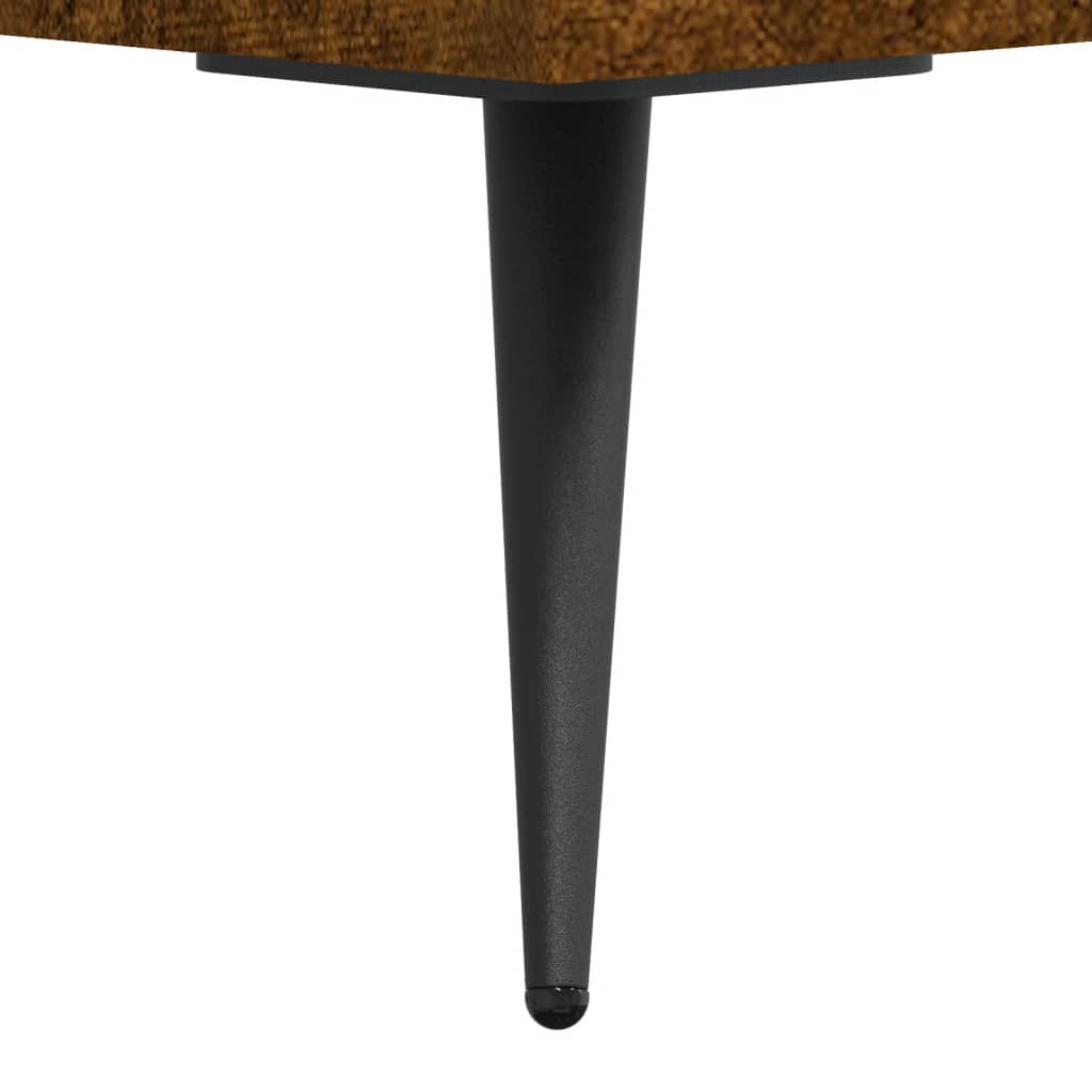 Coffee tables 2 pcs. Smoked oak 50x50x40 cm wood material