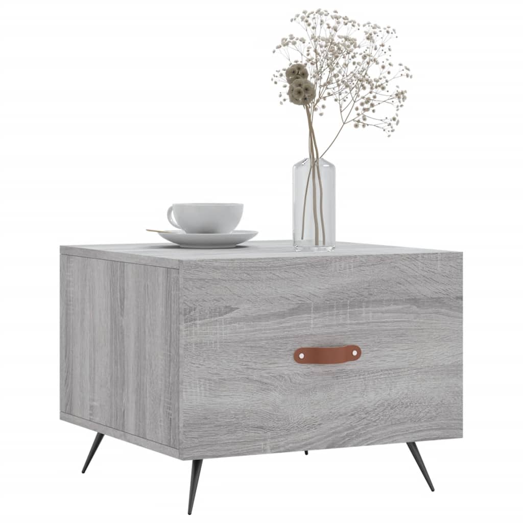 Coffee Tables 2 pcs. Gray Sonoma 50x50x40 cm Wood Material