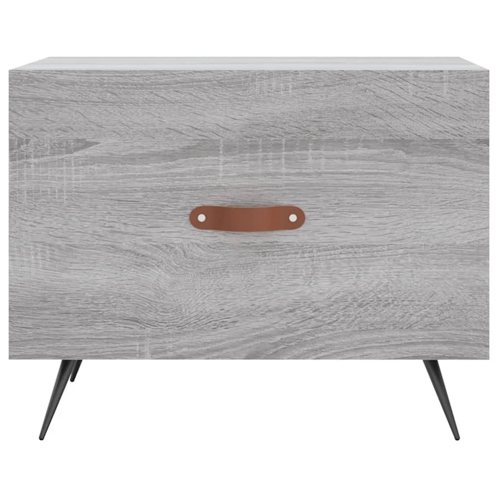 Coffee Tables 2 pcs. Gray Sonoma 50x50x40 cm Wood Material