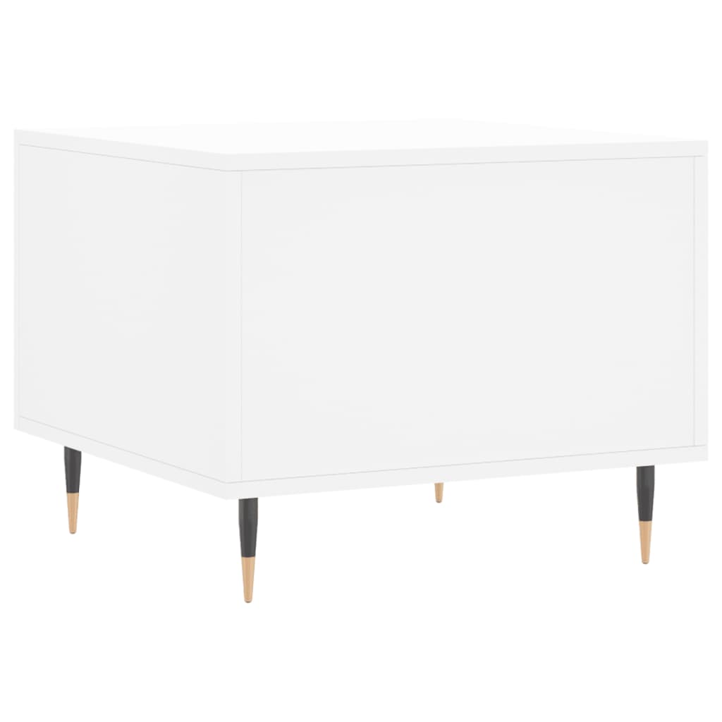 Coffee Tables 2 pcs. White 50x50x40 cm Wood Material