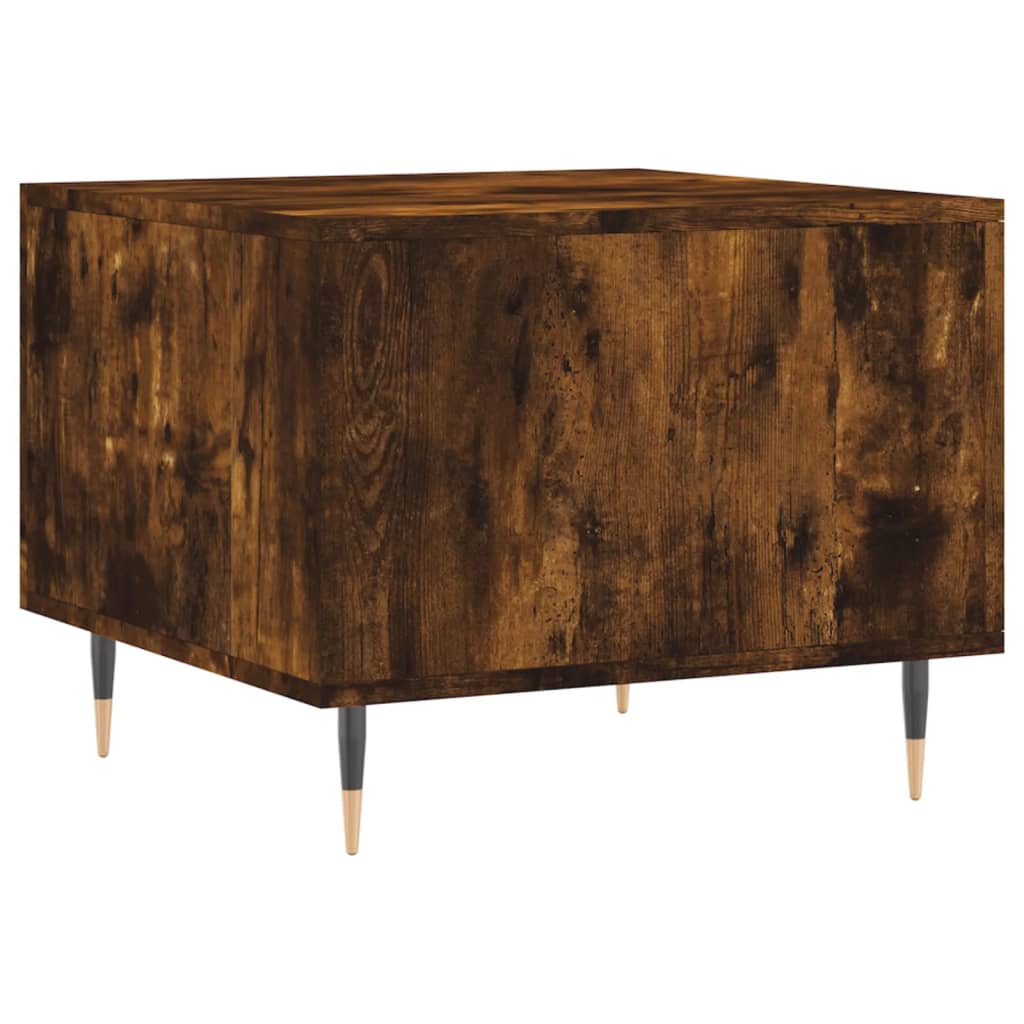 Coffee tables 2 pcs. Smoked oak 50x50x40 cm wood material